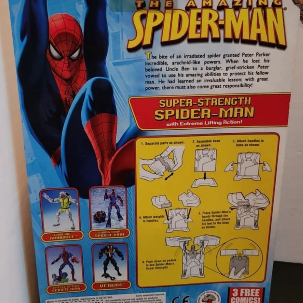 Toy Biz The Amazing Spider-Man Super Strength Spider-Man Action Figure New Sealed Package Rare